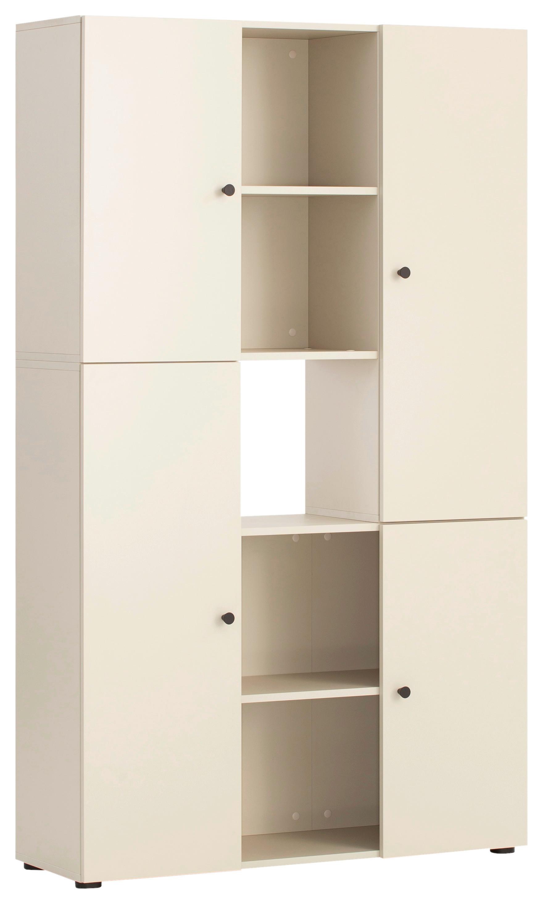 DELIACA STENA LOVUND - čierna/béžová, Design, kov/kompozitné drevo (104,3/106,2/33,1cm) - MID.YOU