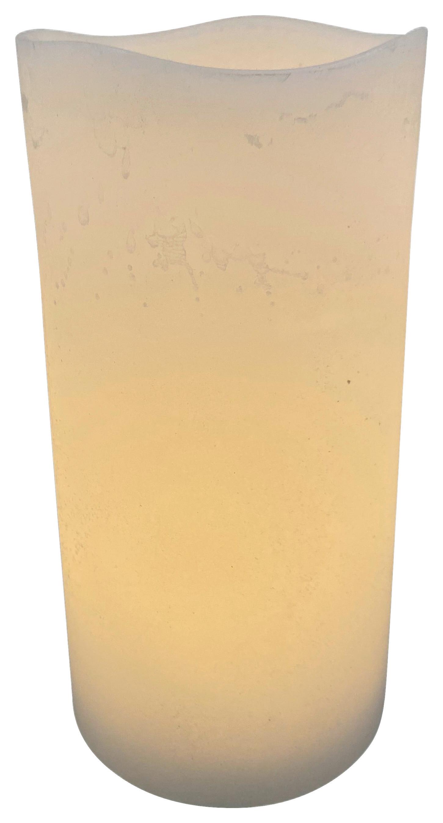 svíčka s LED RENE - S - bílá, plast/přírodní materiály (10/20cm) - Mömax