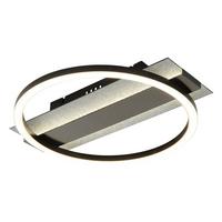 LED-Deckenleuchte Memory-Funktion - Silberfarben/Schwarzchrom, Design, Kunststoff/Metall (34,2/6,8/30cm) - Globo