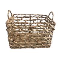 Koš Wide, výška: 26cm - přírodní barvy, Moderní, kov/přírodní materiály (40/30/26cm) - Zandiara
