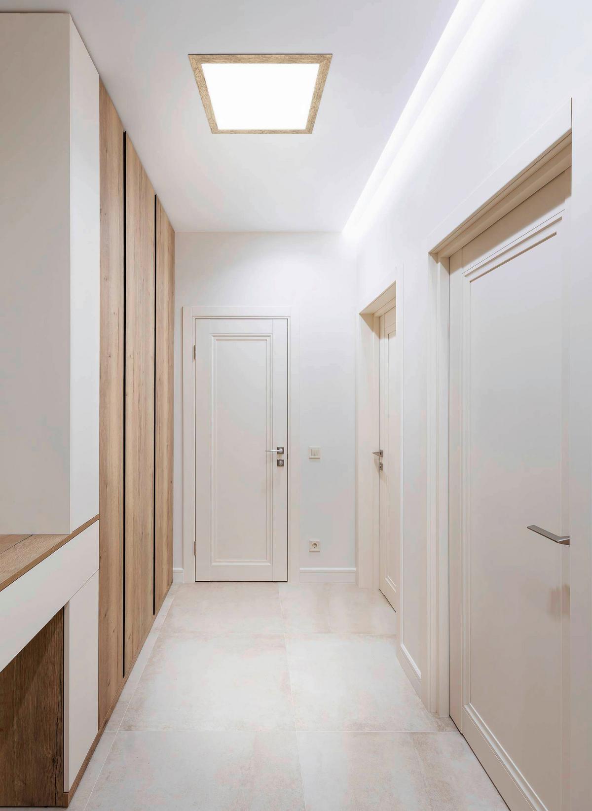 LED-Paneel 99436* Piglionasso - Hellbraun/Weiß, Natur, Holz/Kunststoff (64,5/64,5/5,5cm) - Eglo