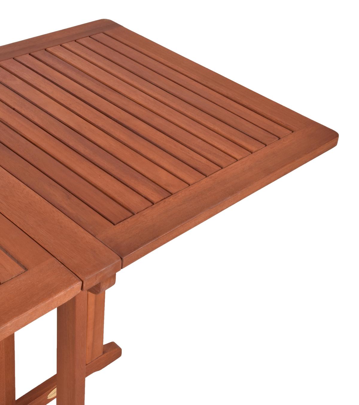 Balkontisch Klappbar Baltimore Eukalyptusholz L 120 Cm - Eukalyptusholzfarben, Basics, Holz (120/70/73cm) - Gardenson