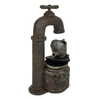 Gartenbrunnen Apollon Grau inkl. Zubehör - Grau, Basics, Kunststoff (28/74,5/41cm)