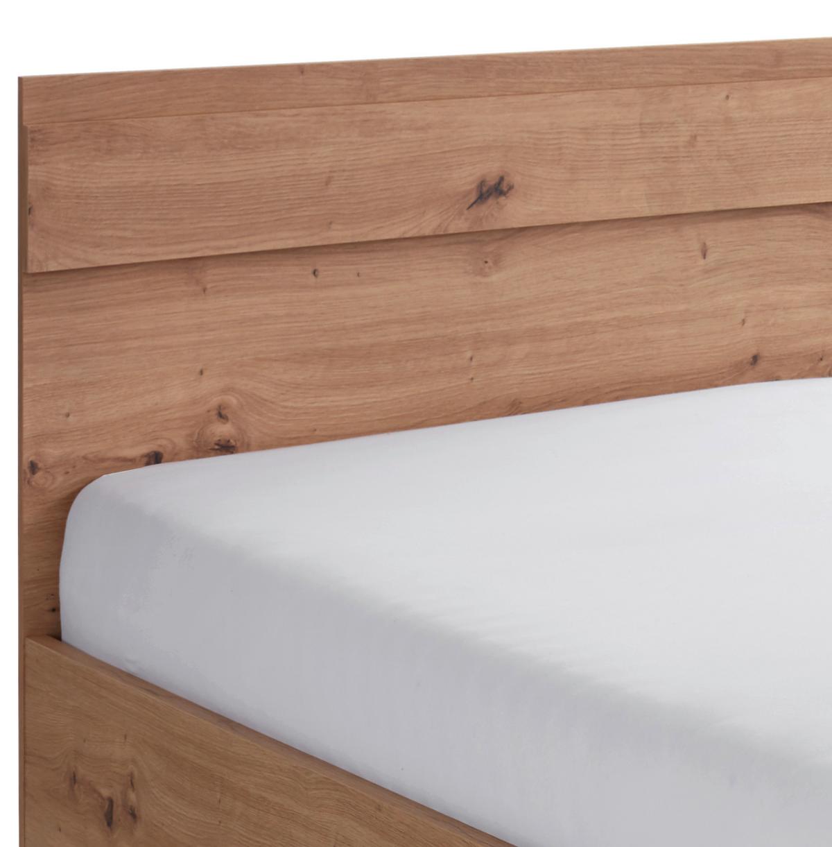 Stauraumbett 120x200 cm Box, Artsan Eiche Dekor/Weiß - Eiche Artisan/Weiß, MODERN, Holzwerkstoff (120/200cm) - Ondega