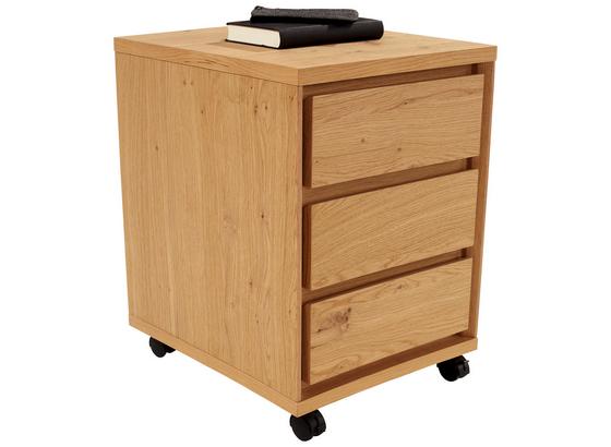 Rollcontainer Stockholm - Eichefarben, MODERN, Holzwerkstoff (40/55/44cm) Rollcontainer Stockholm - Eichefarben, MODERN, Holzwerkstoff (40/55/44cm)