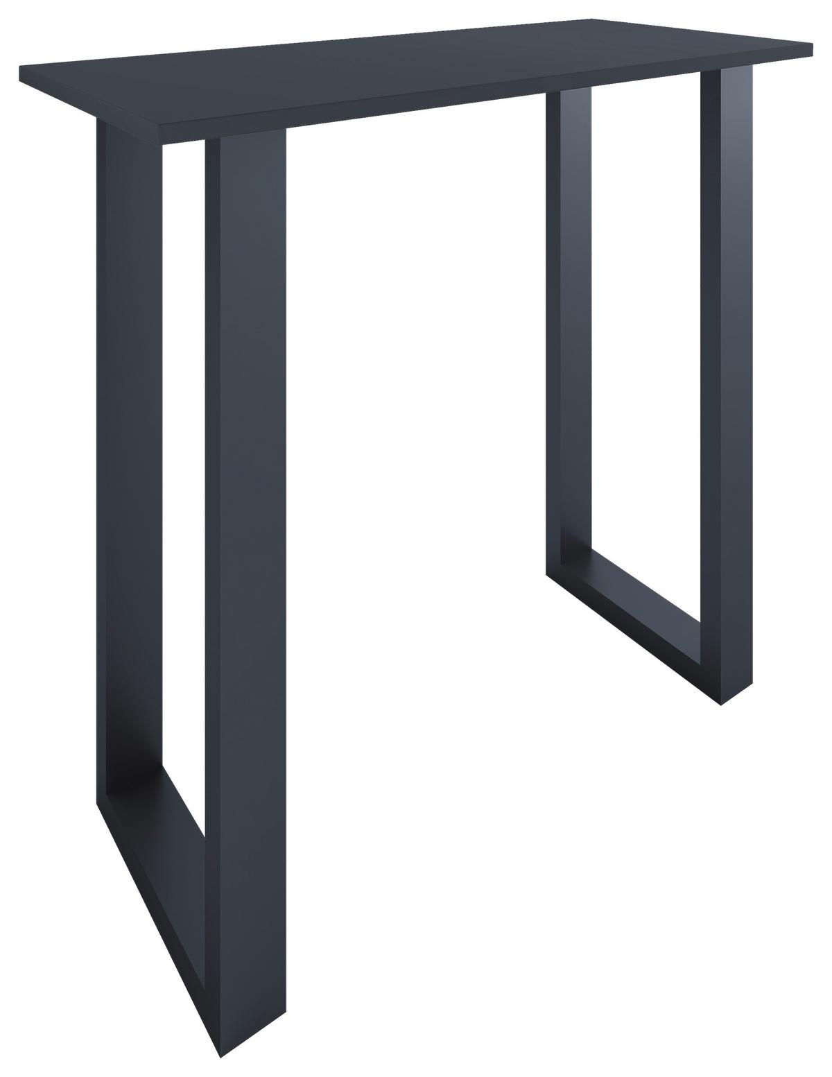 Bartisch Xona B 110x50 - Anthrazit/Schwarz, KONVENTIONELL, Holzwerkstoff/Metall (110/50/102cm)