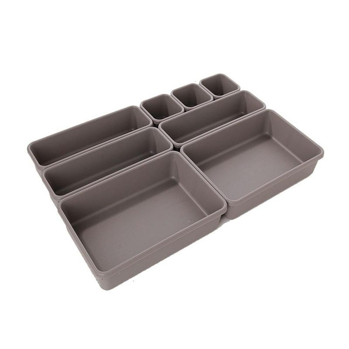 Besteckeinsatz Tabitha, Grau 8 -Teilig. Set - Grau, KONVENTIONELL, Kunststoff - Luca Bessoni