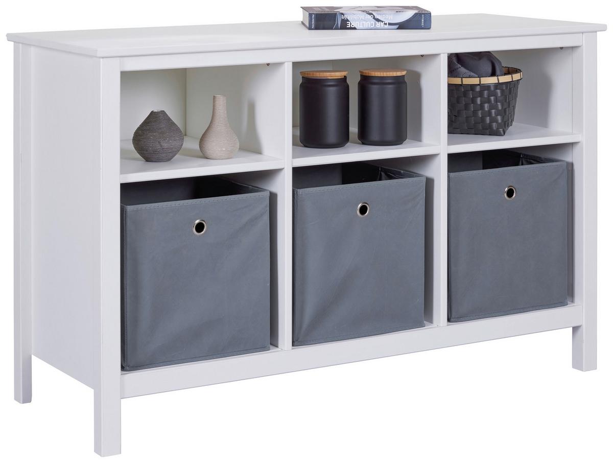 Regal Chilly Home - Weiß, Design, Holz (122/76/45cm) - Livetastic