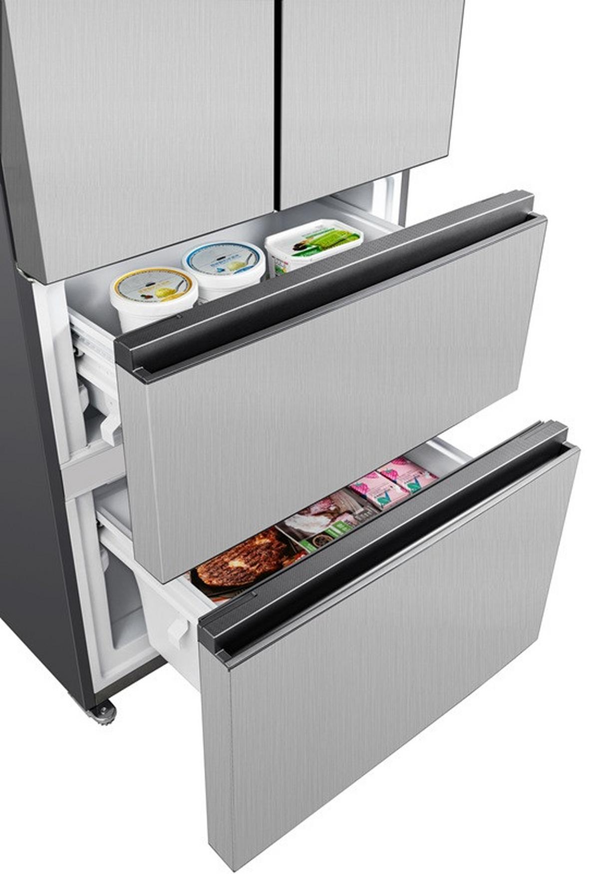 French-door Fd403enfdix Eekl: E, Nutzinhalt Ca. 258 L - Edelstahlfarben, Basics, Metall (70,30/176,50/67,70cm) - PKM