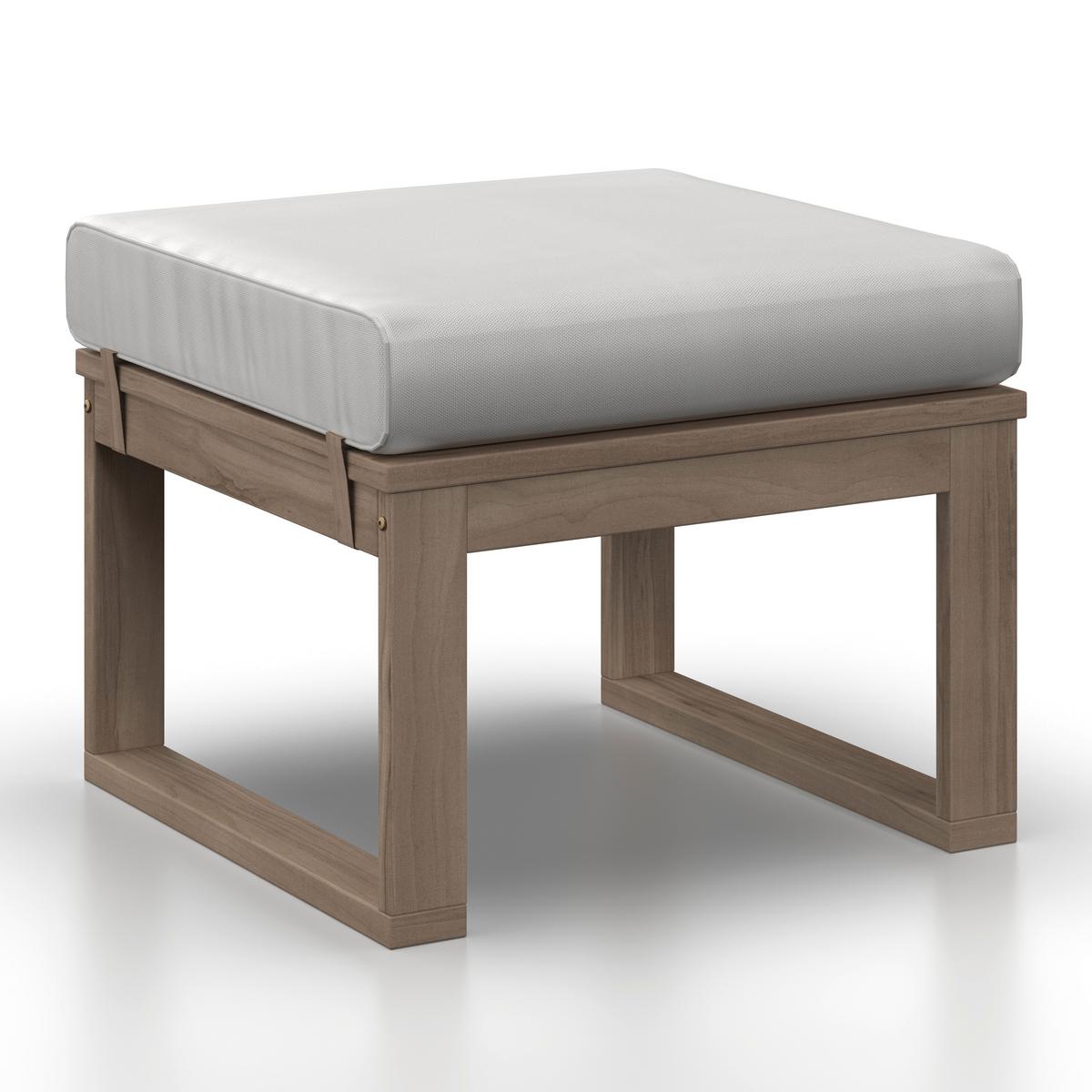 JEDÁLENSKÁ TERASOVÁ SÚPRAVA ANOUK - krémová/sivobiela, Modern, drevo/textil (194/67/71cm) - Bessagi Garden