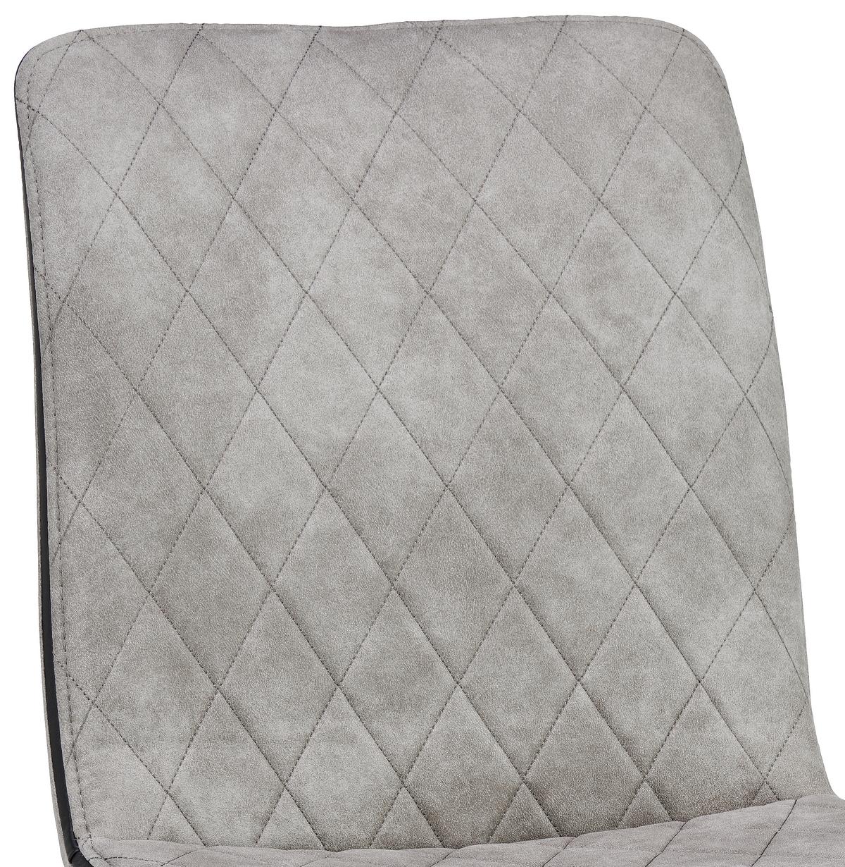 Négylábú Szék "sabine" Sabine - fekete/szürke, Modern, textil/fém (45/90/59cm)