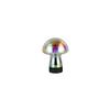Akku-Tischleuchte Dooley Multicolor Schwarz D: 14 cm - Multicolor/Schwarz, LIFESTYLE, Glas/Metall (14/18cm)