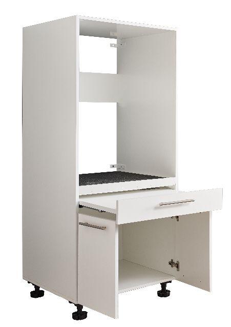 Skříňka na pračku nebo sušičku - bílá - bílá, Basics, kompozitní dřevo (67,5/162/67,5cm)