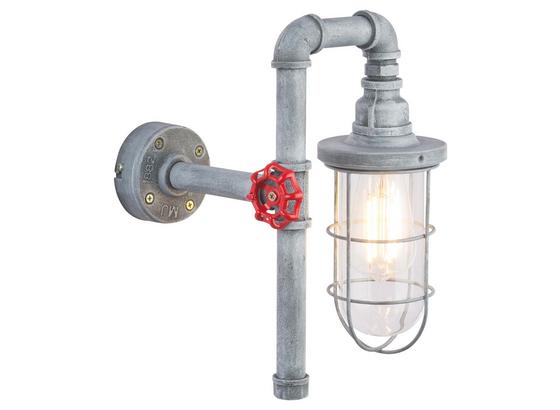 Wandleuchte Dorina - Klar/Grau, MODERN, Glas/Metall (22/16/33cm) Wandleuchte Dorina - Klar/Grau, MODERN, Glas/Metall (22/16/33cm)
