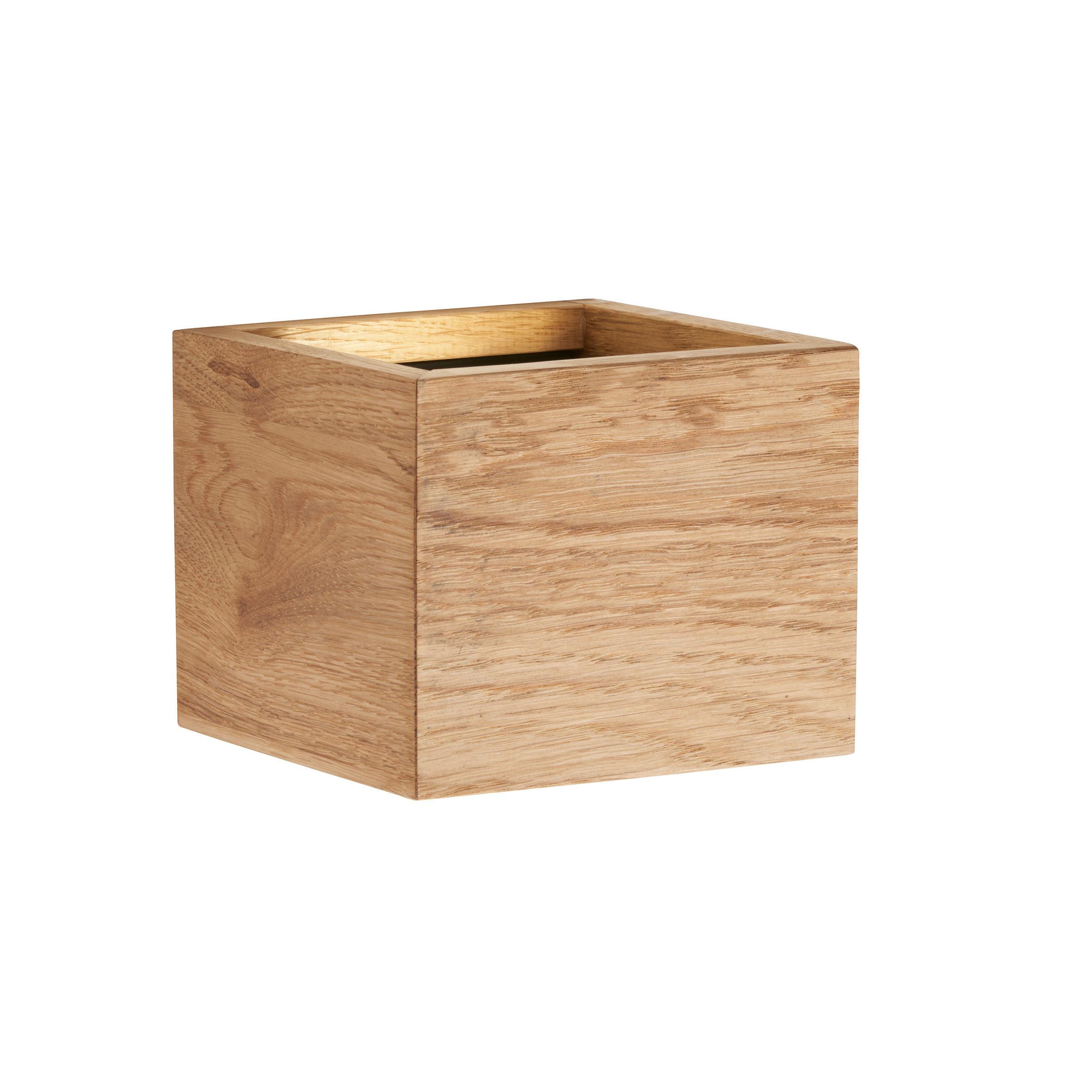LED-WANDLEUCHTE 30543 SHINE-WOOD - Schwarz, Natur, Holz/Metall (12,5/10/11,5cm) - Fischer & Honsel