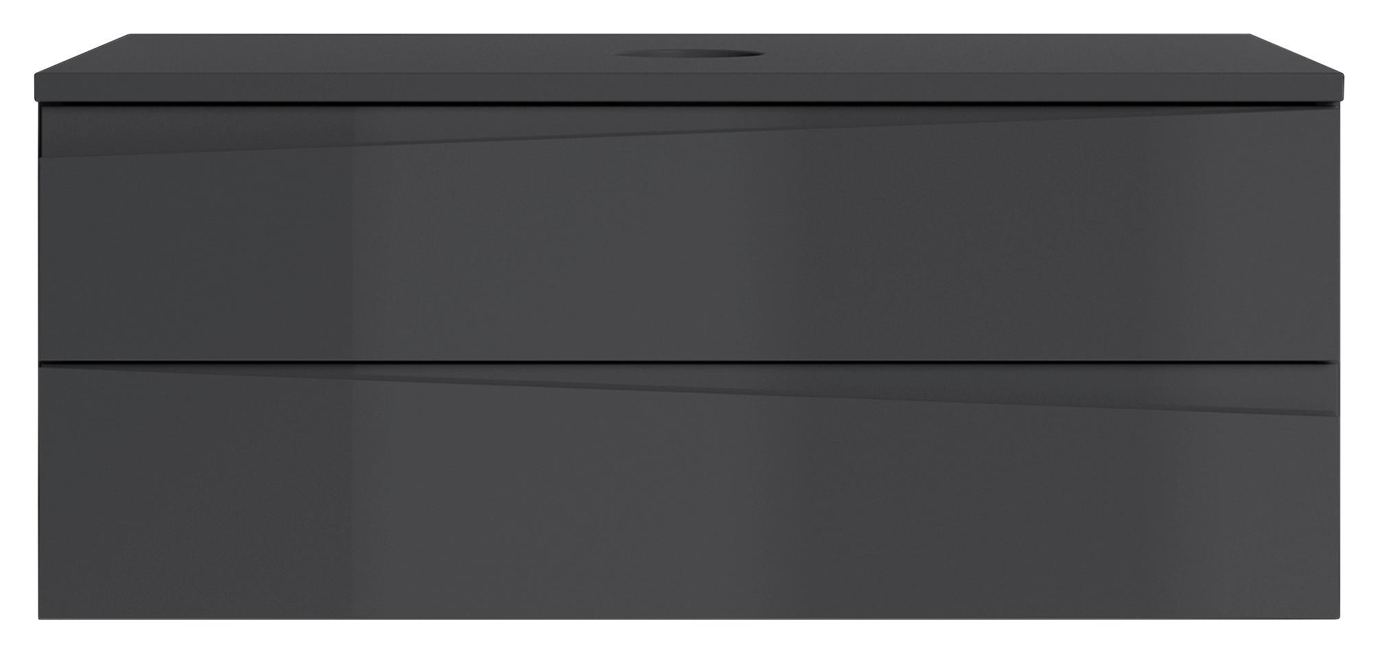 Waschbeckenunterschrank Shape Anthrazit B: 80 cm