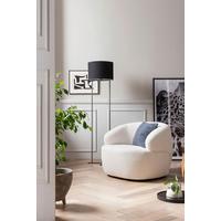 Sessel Weiß B: 88 Cm - Schwarz/Weiß, MODERN, Textil (88/69/89cm) - Livetastic