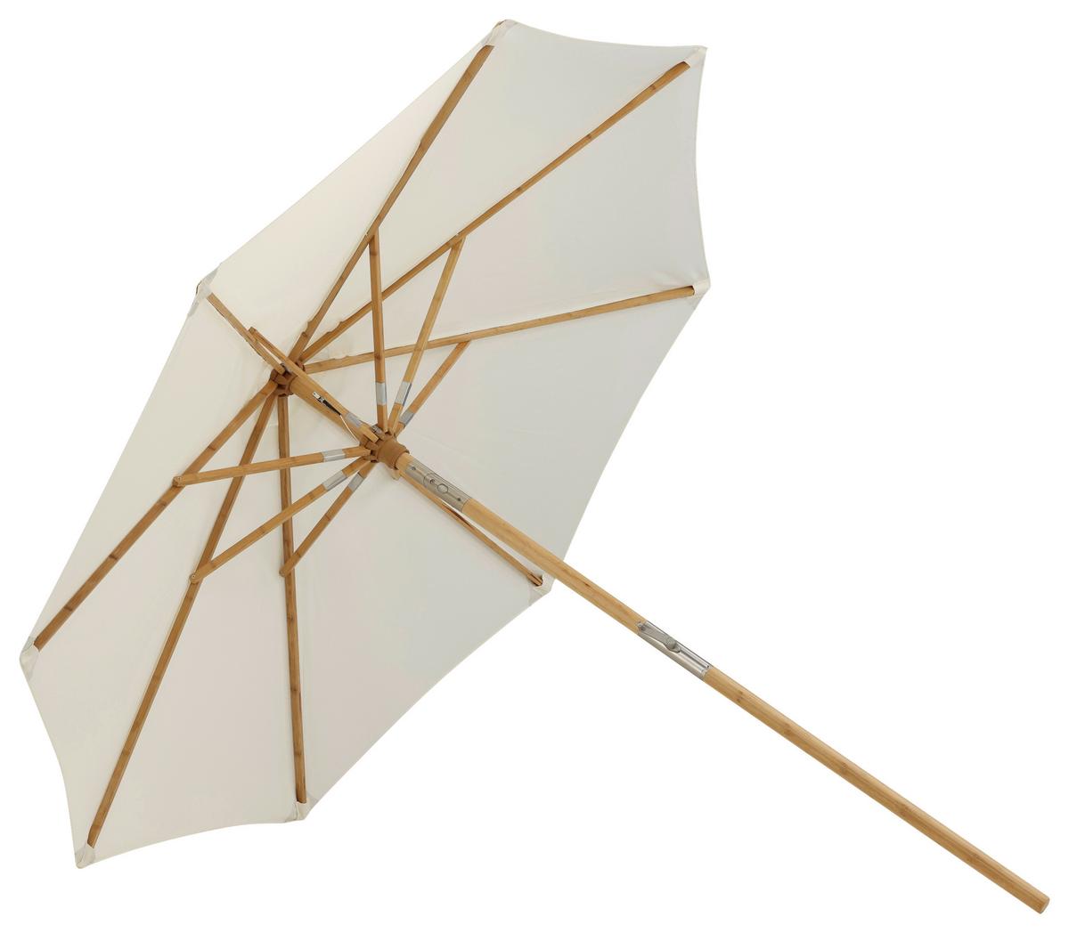 Sonnenschirm L/b: 270x250 Cm Weiß - Weiß, KONVENTIONELL (270/250cm) - Gardenson