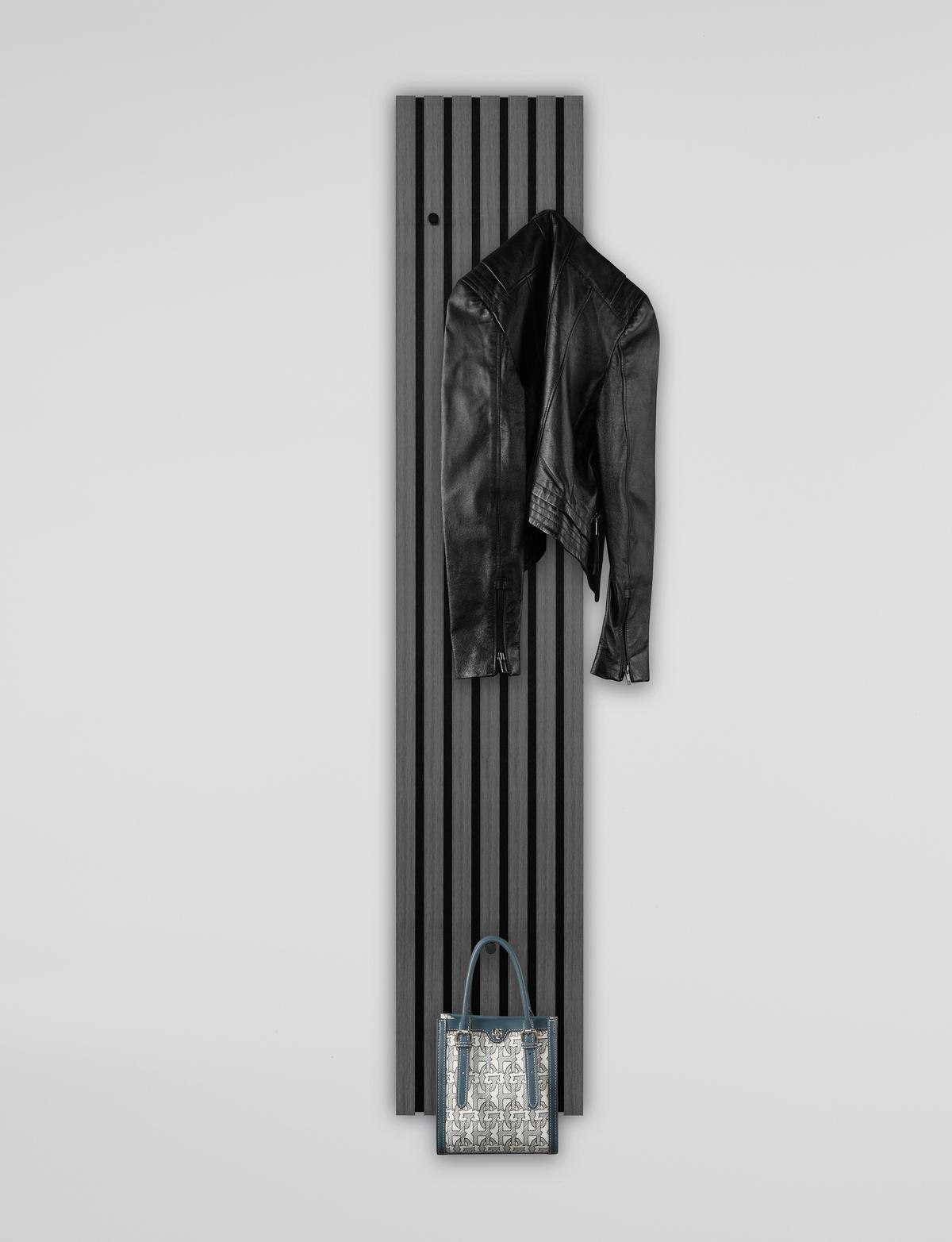 Šatníkový panel GRACE v dekore dub sivý - sivá, Modern, kompozitné drevo/textil (25/160/7cm) - Mömax