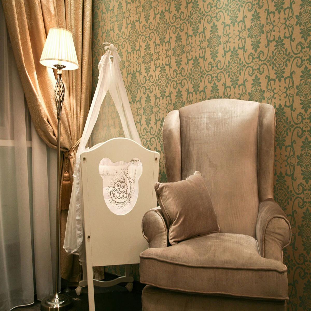 Stehleuchte Grace - Messingfarben, Basics, Glas/Textil (38/165/38cm) - MAYTONI