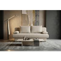 2-Sitzer-Sofa Mit Schlaffunktion Bora Creme Cord - Chromfarben/Creme, Design, Holzwerkstoff/Textil (193/85/86cm) - P & B