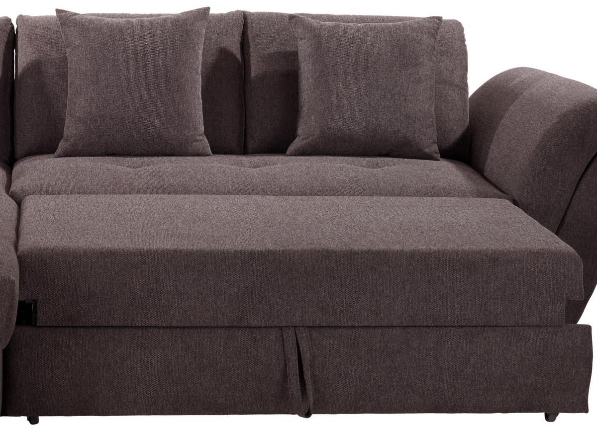 Rohová sedačka BERISSO, ľavá, hnedá - hnedá, Design (187/278cm) - Ondega