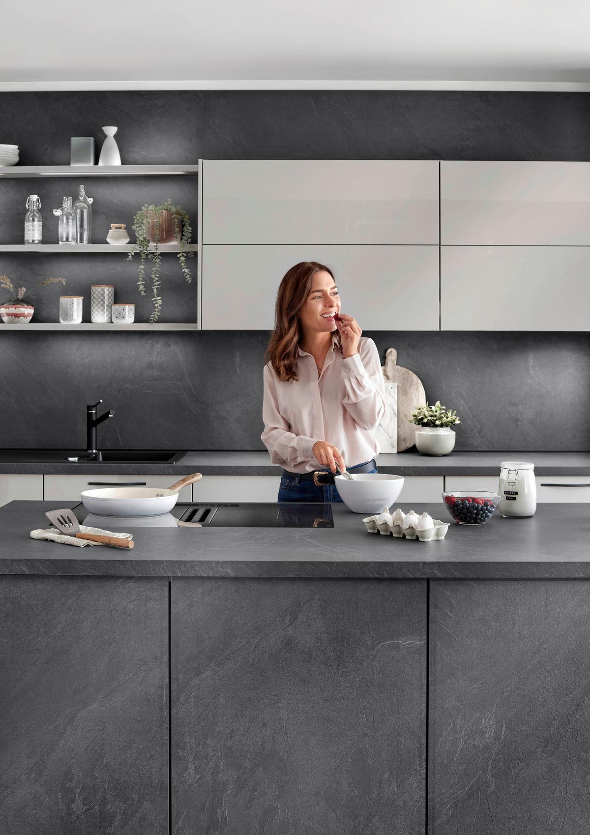 Einbauküche Eastbourne Frei Planbar Modernes Design - MODERN, Holzwerkstoff - Vertico