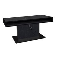 Couchtisch Lift Schwarz B: 110 Cm - Schwarz/Eiche Artisan, Design, Holzwerkstoff/Metall (110/58-77/60cm) - MID.YOU