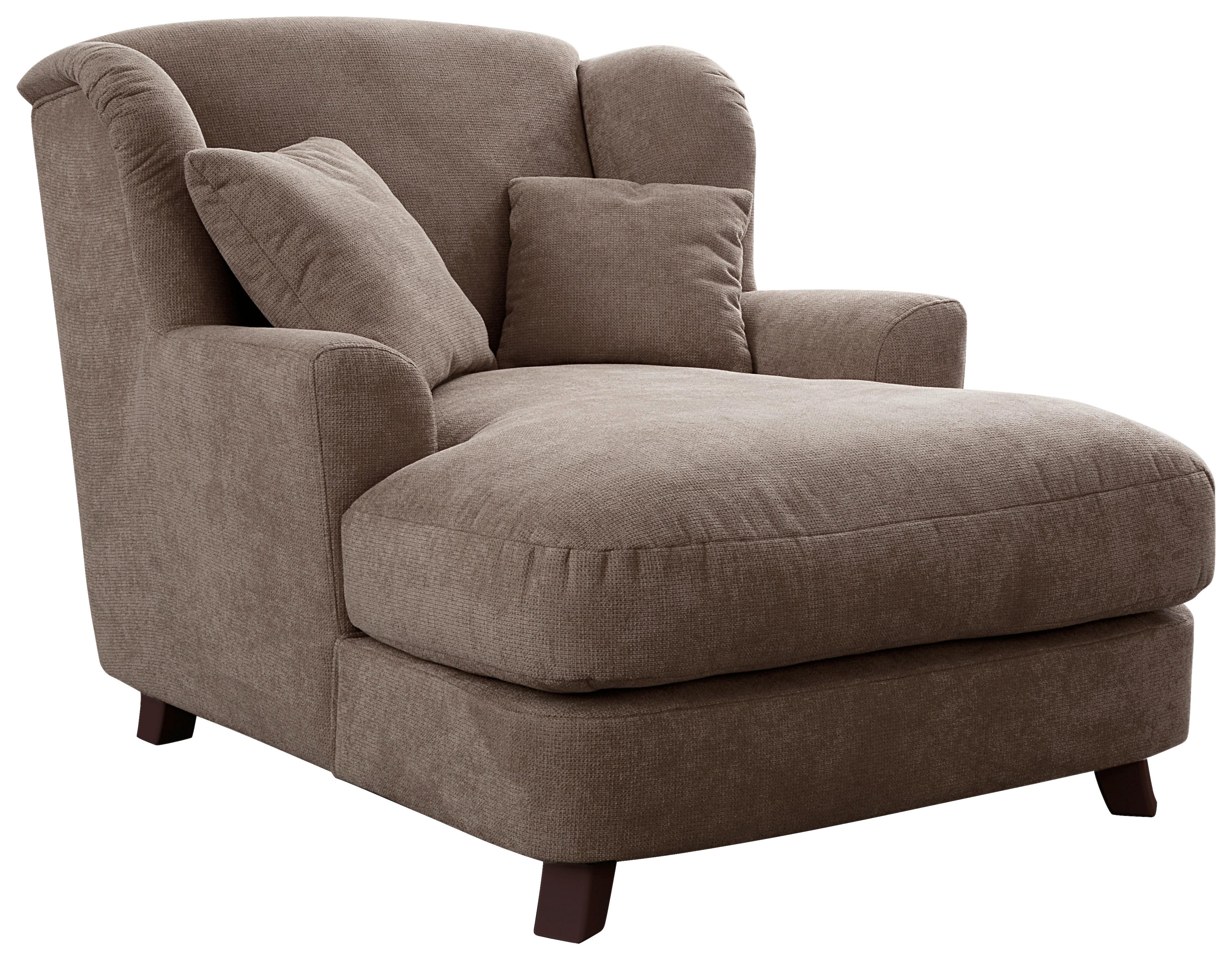 XXXL-Sessel Asado Taupe teilmassiv, B: 109 cm - Taupe/Dunkelbraun, MODERN, Holzwerkstoff/Textil (109/104/145cm) - Sit & More