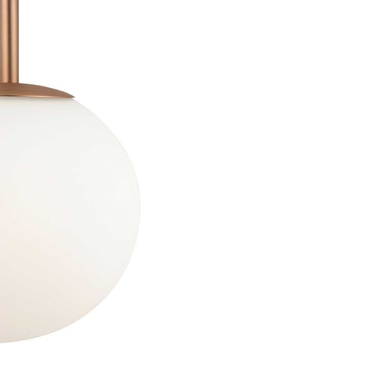 Pendelleuchte Basic Form - Goldfarben/Weiß, Trend, Glas/Metall (18/180cm) - MAYTONI