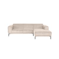 Ecksofa Erno Beige S: 262 Cm - Beige/Schwarz, Design, Textil (262/183cm) - MID.YOU