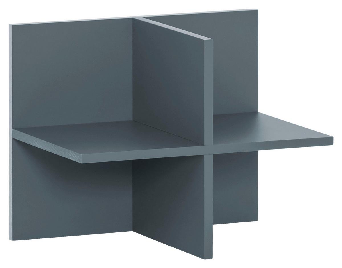 Regaleinsatz 500 Regalkreuz Fjord - Petrol, MODERN, Holzwerkstoff (47,5/38,40/32,8cm) - MID.YOU