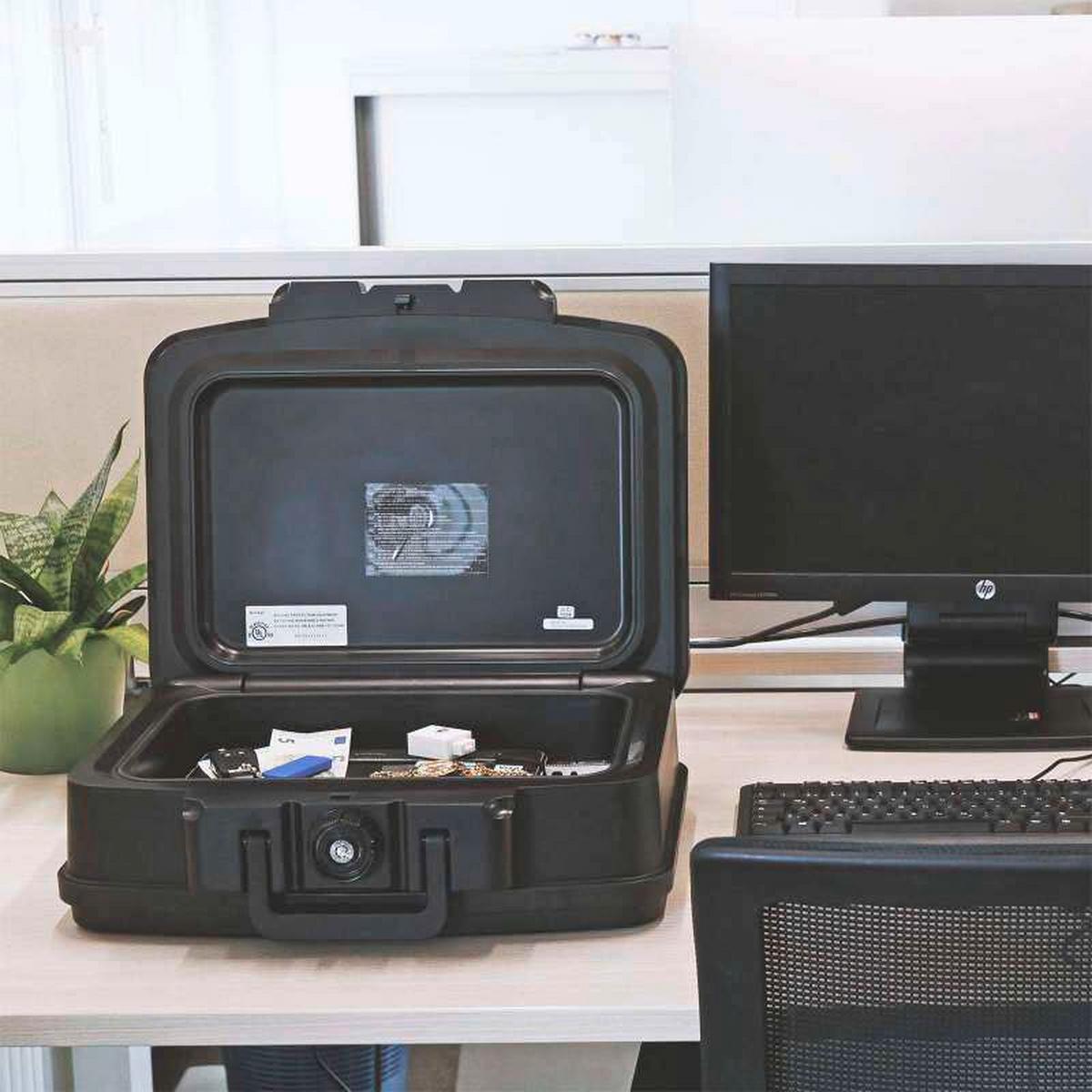 Brandschutztresor Firedatabox2 - Schwarz, KONVENTIONELL, Kunststoff (44/16,5/37cm) - ROTTNER