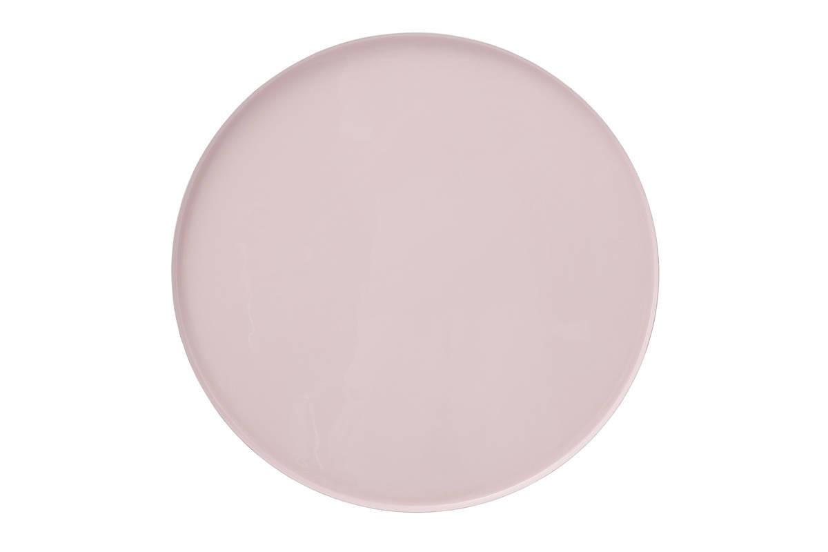 Beistelltisch Art Deco Grau/Altrosa - Altrosa/Grau, Trend, Metall (51/51/52cm) - Kayoom