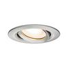 LED-Deckenleuchte Ø 9,3 cm Alufarben Rund - Zinkfarben/Alufarben, Basics, Metall (9,3cm) - Paulmann