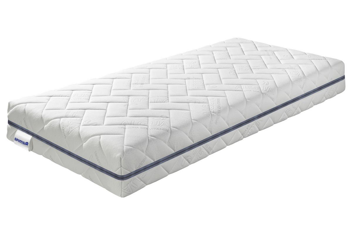 Kaltschaummatratze Natural Kokos 90x200 cm H3/H5 H: 24 cm - Weiß, LIFESTYLE, Textil (90/200cm) - Spimsi