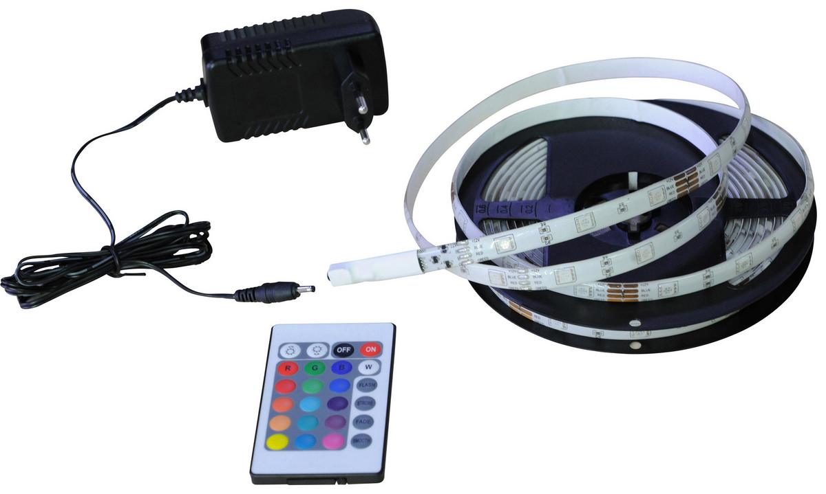 LED páska Karl, dĺžka: 500cm - bílá/vícebarevná, Romantický / Rustikální, plast (500cm) - Mömax