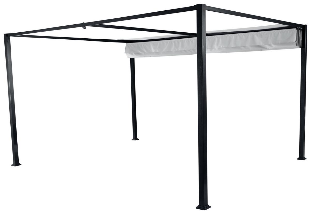 Pavillon Sky 400x300 cm Wetterfest - Anthrazit/Hellgrau, KONVENTIONELL, Textil/Metall (400/223/300cm) - Siena Garden