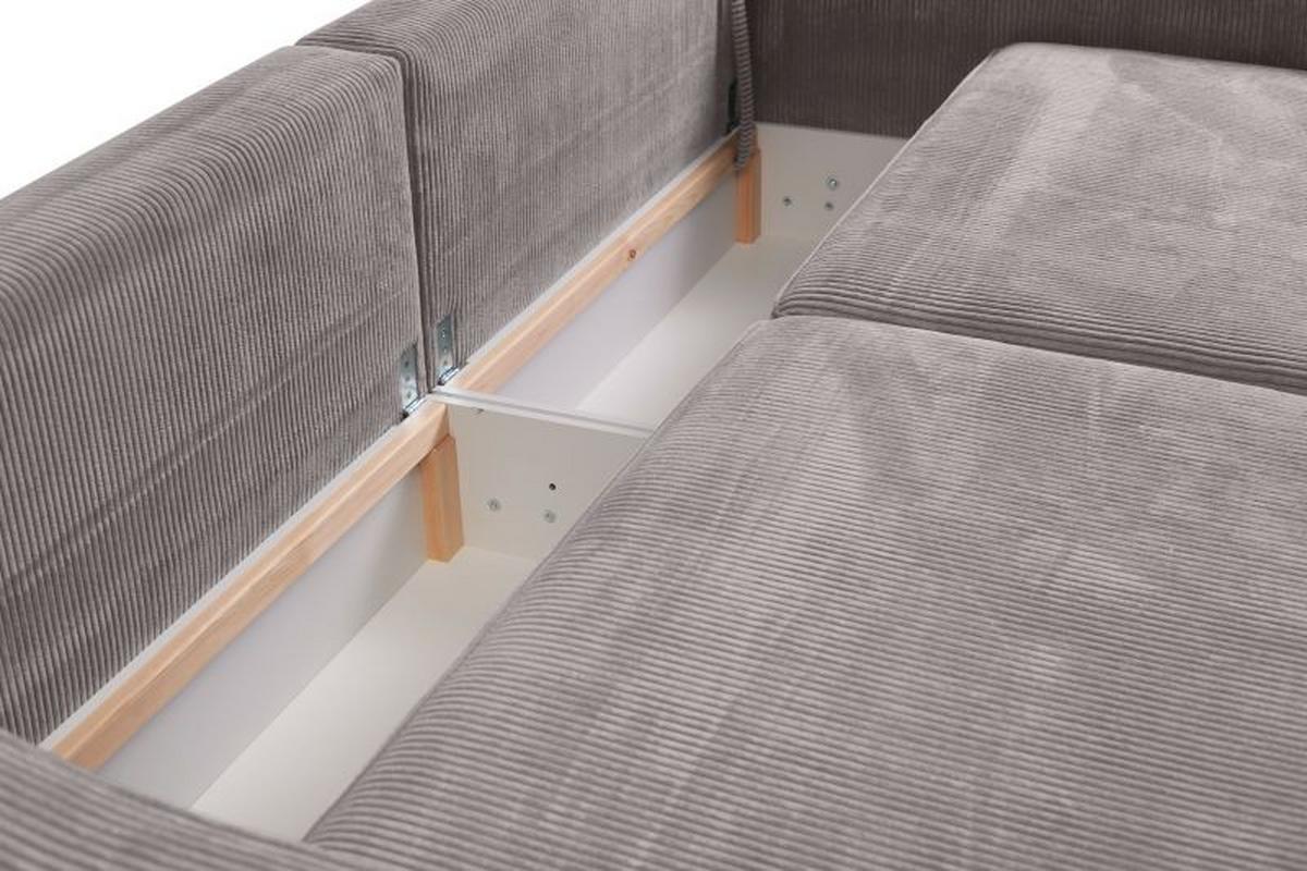 Bigsofa Evora Hellgrau B: 276 cm - MODERN, Textil (276/71-92/137cm)