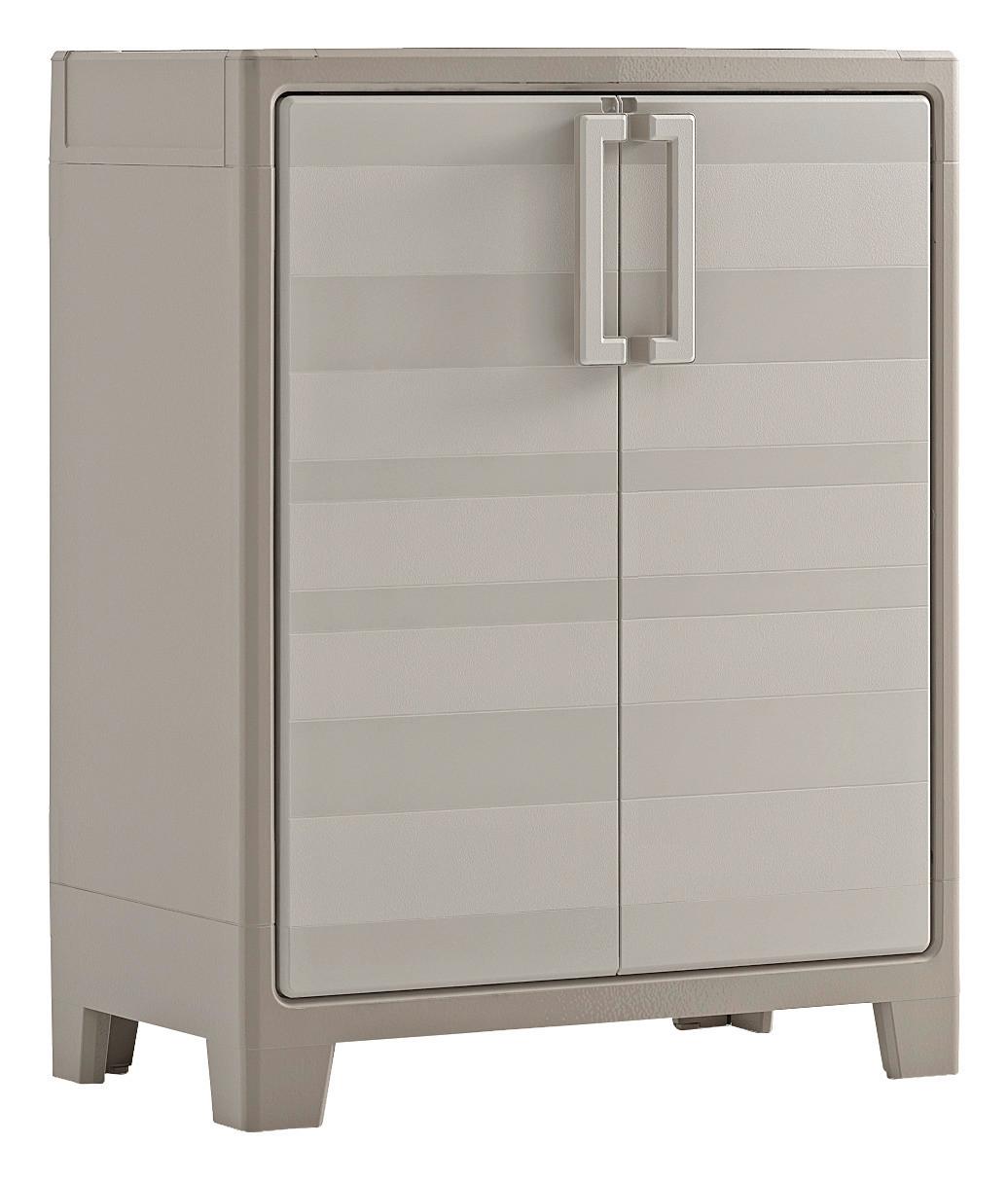 Plastová skriňa GULLIVER nízka - béžová, Konventionell, plast (80/100/44cm) - Keter