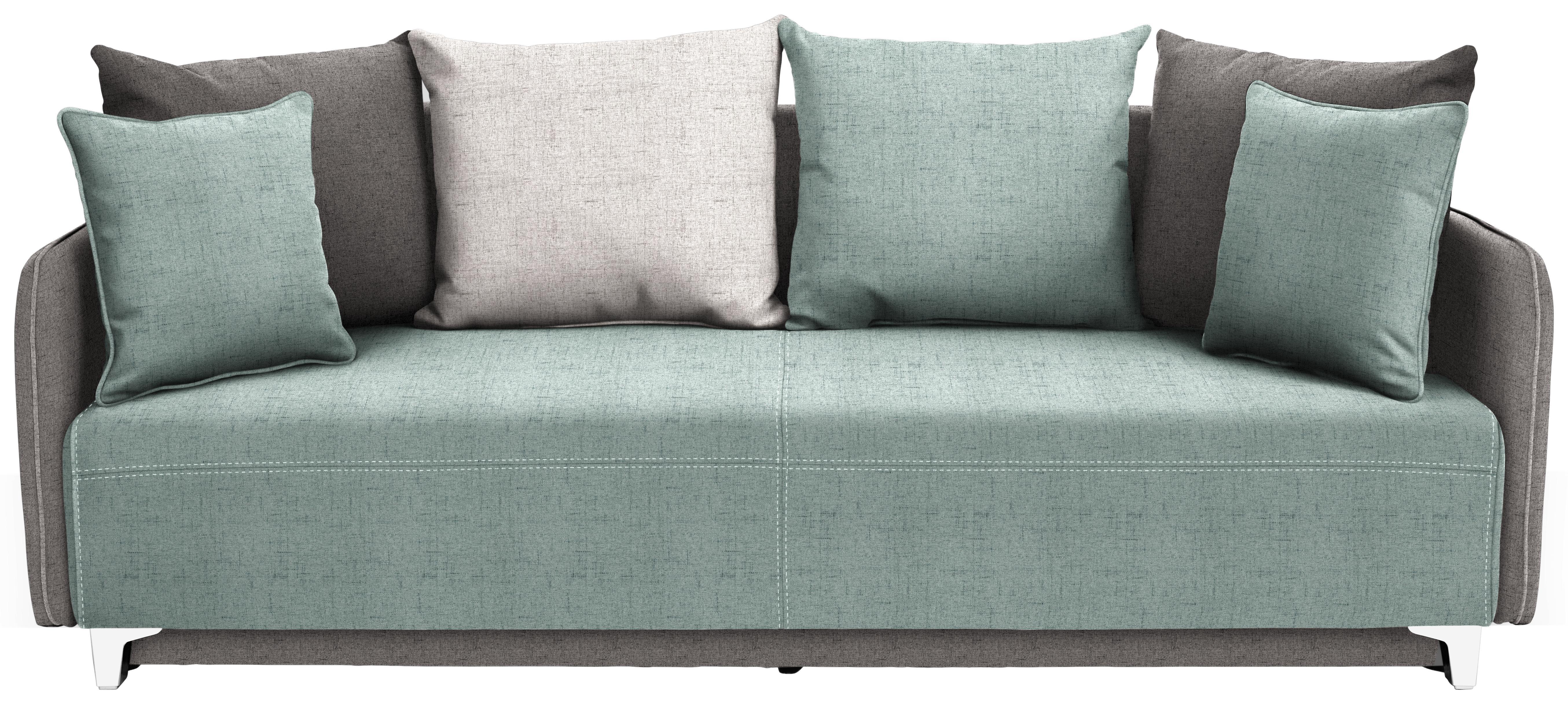 Schlafsofa Casis - Chromfarben/Beige, LIFESTYLE, Holz/Textil (218/92/97cm) - Luca Bessoni