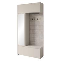 ŠATNA GARDEROBE TEJO - kašmírová/béžová, Design, kompozitní dřevo (115/231,9/37,5cm) - Livetastic