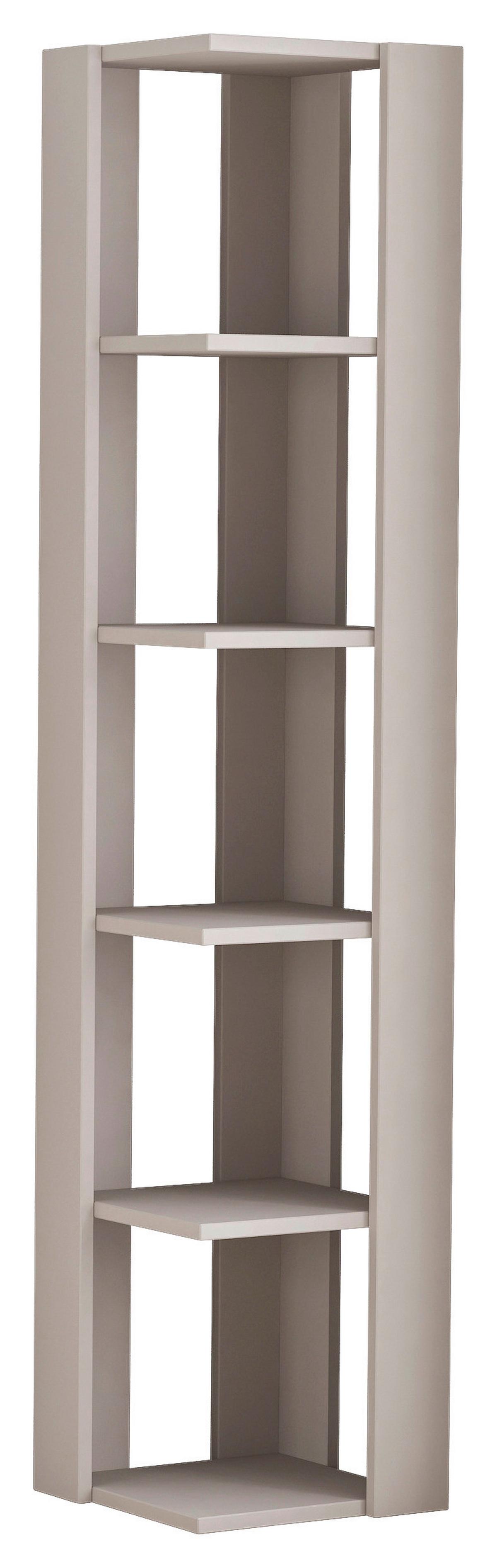 Eckregal Nati Eckregal - Beige, Design, Holzwerkstoff (34/161/34cm) - Livetastic