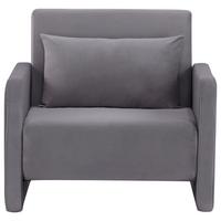 Polstersessel Mit Armlehnen York Stoffbezug Grau - Schwarz/Grau, Design, Holz/Textil (93/83/85cm) - Livetastic