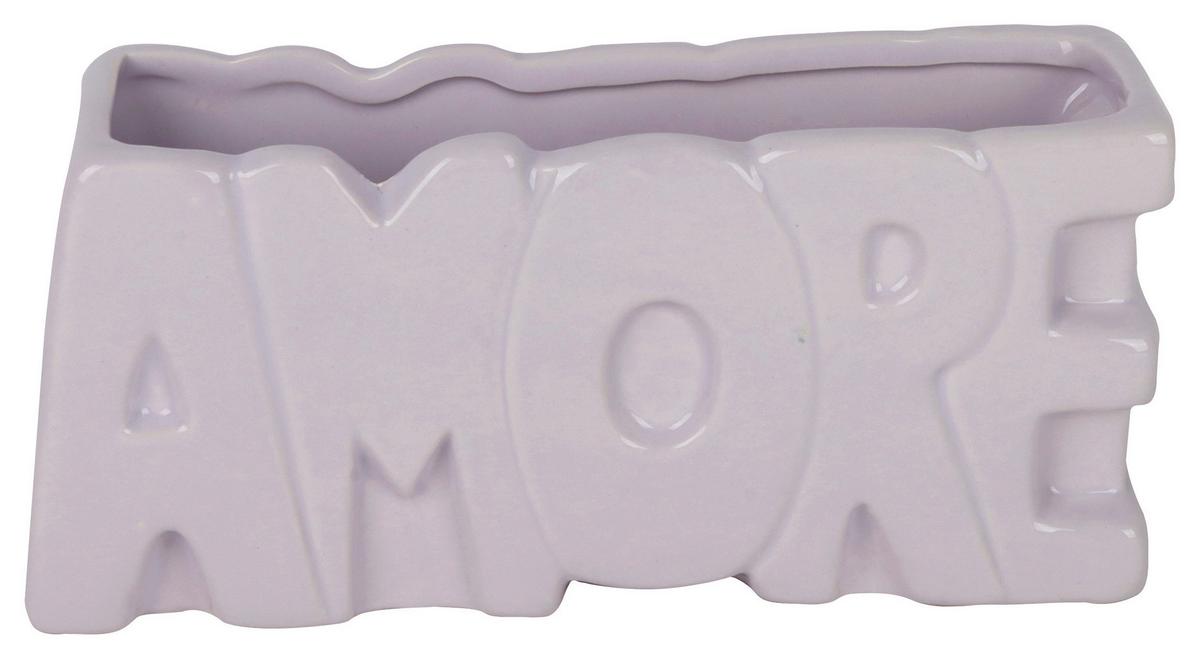 Váza AMORE - šeříková, Basics, keramika (22/11/6cm) - Mömax