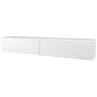 Lowboard D180 Weiss B: 180 Cm - Weiß/Grau, LIFESTYLE, Holzwerkstoff (180/30/33cm) - P & B