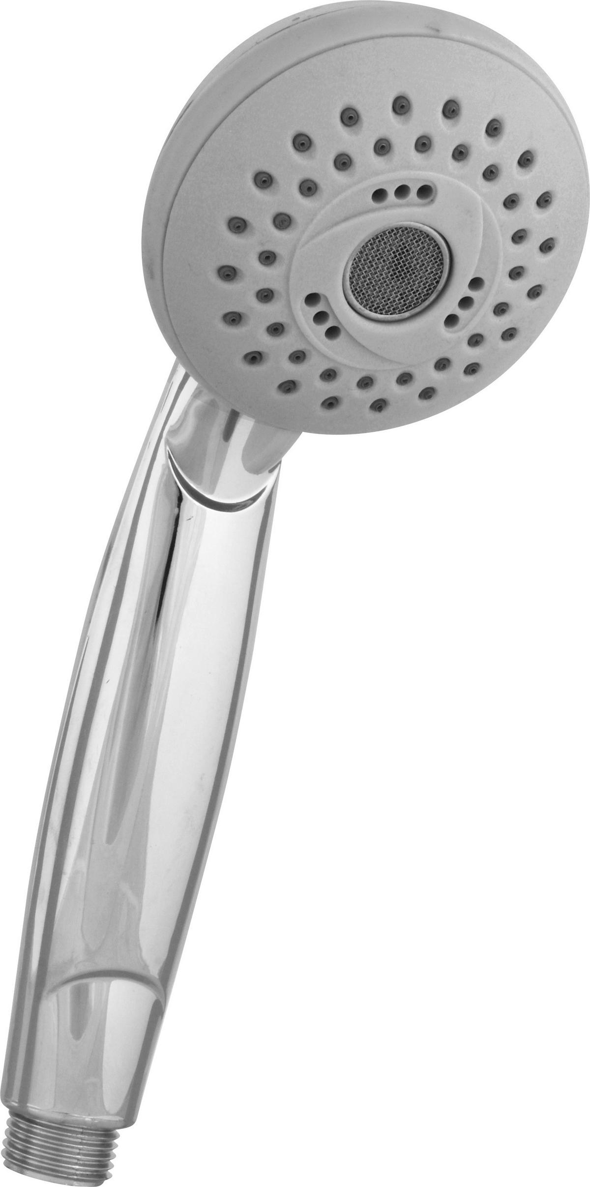 Zuhanyrózsa Marte - krómszínű, Modern, műanyag (7,5/21/5,4cm)