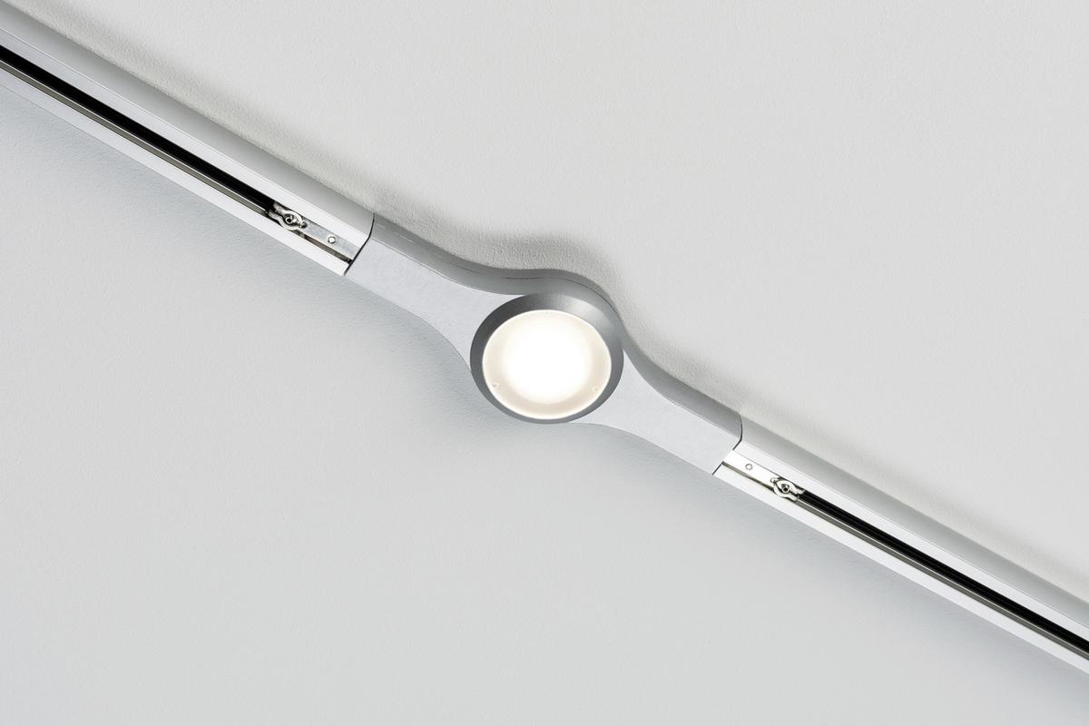 Schienensystem Urail Linien- Verbinder 95477 Chromfarben - Chromfarben, Design, Metall (22,5/2,7/5,7cm) - Paulmann