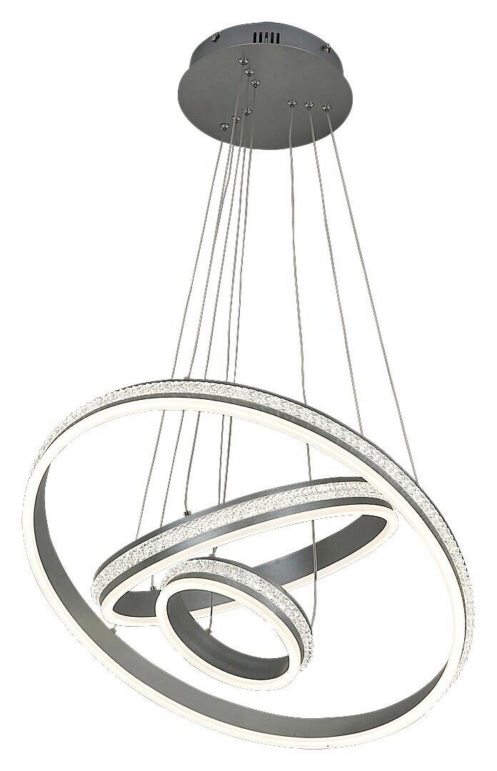 ZÁVESNÉ LED SVIETIDLO AVALON - biela/hliníková, Trend, kov (60/130cm) - Rabalux