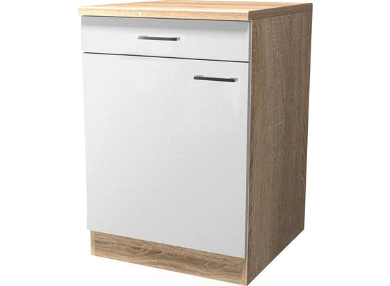 Kuchyňská Spodní Skříňka Samoa Us 60 - bílá/barvy dubu, Konvenční, kompozitní dřevo (60/85/57cm) Kuchyňská Spodní Skříňka Samoa Us 60 - bílá/barvy dubu, Konvenční, kompozitní dřevo (60/85/57cm)
